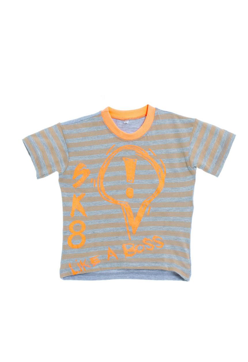 Eco Punk - Multicoloured top with stripes and neon writing