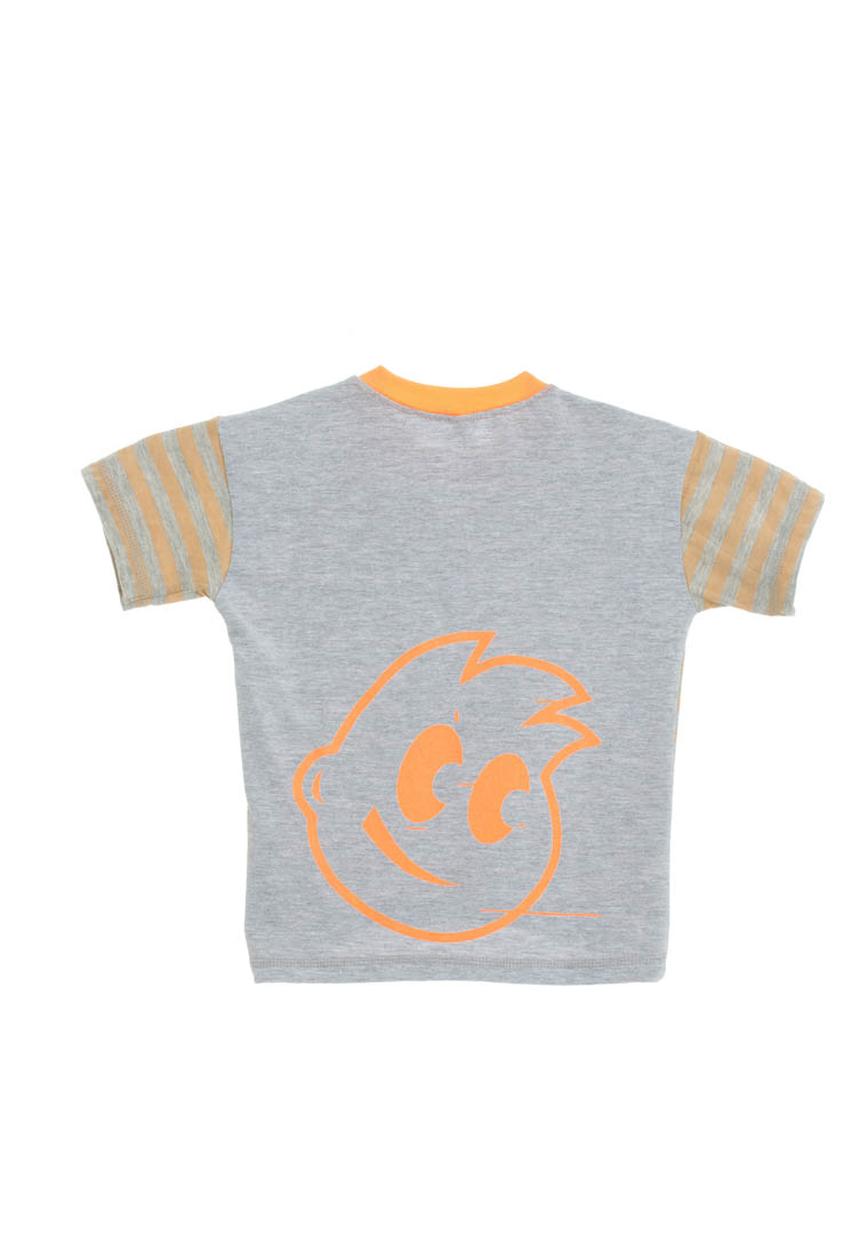 Eco Punk - Multicoloured top with stripes and neon writing