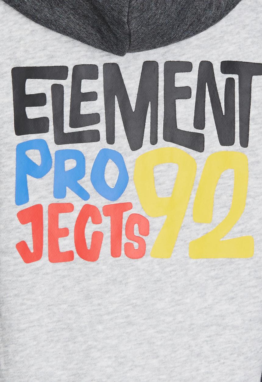 Element - Project Contrast Zip Thru Hood Grey