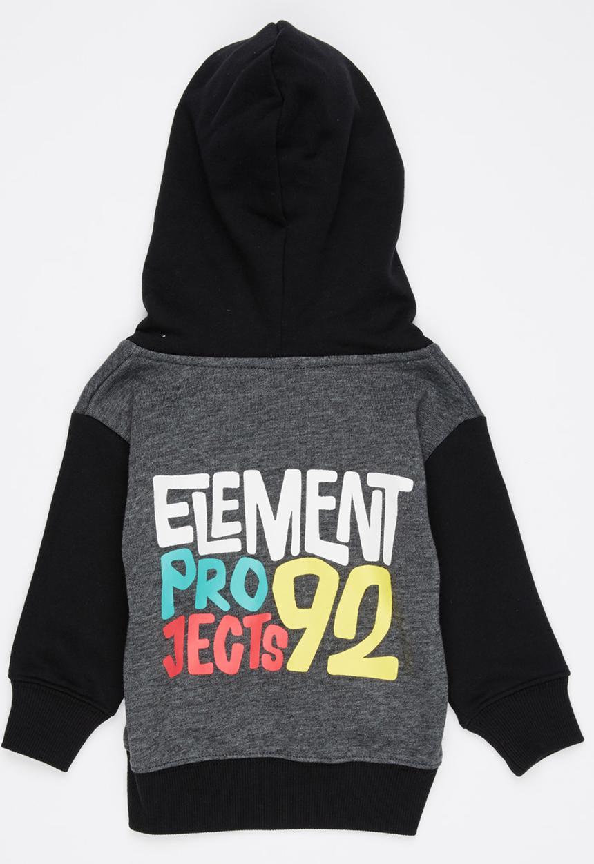 Element - Project Contrast Zip Thru Hood Mid Grey