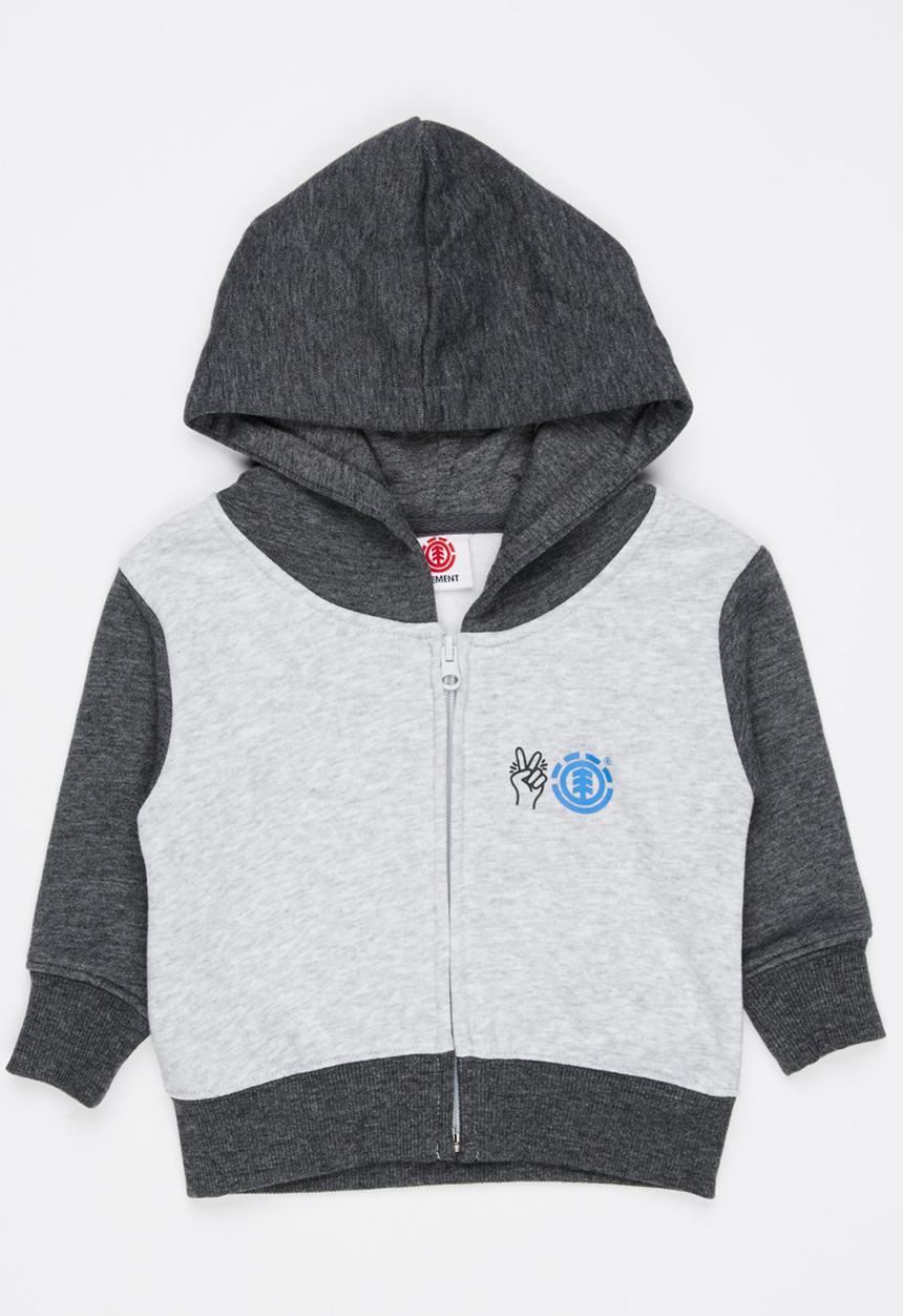 Element - Project Contrast Zip Thru Hood Grey