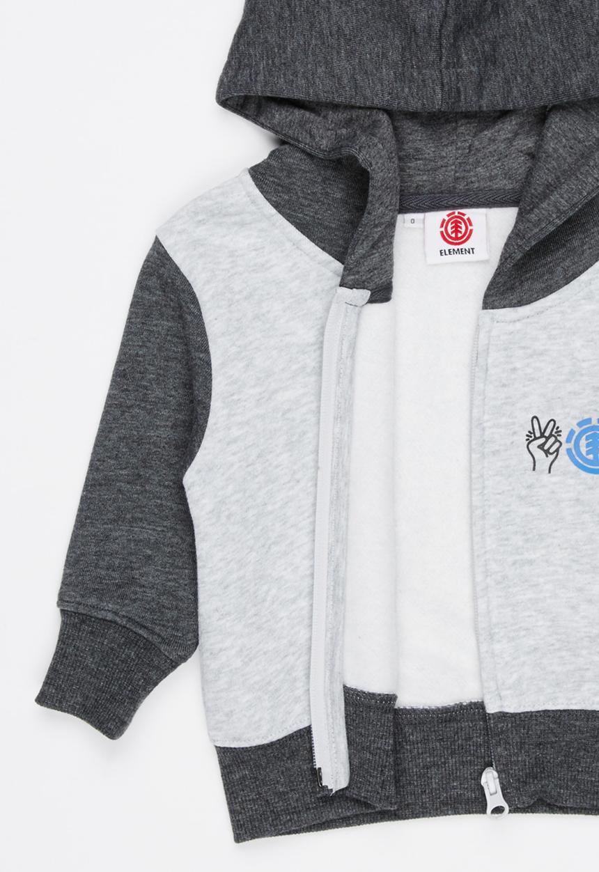 Element - Project Contrast Zip Thru Hood Grey