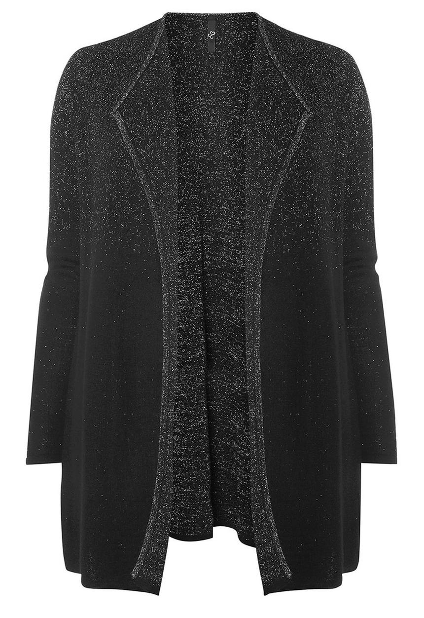 EVANS - Waterfall Detail Cardigan Black
