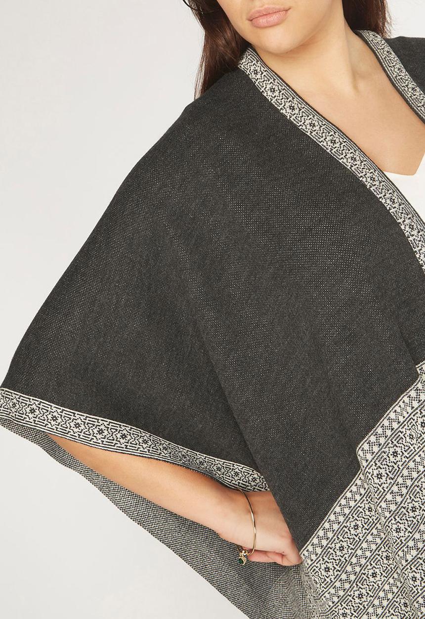 EVANS - Folk Wrap Grey