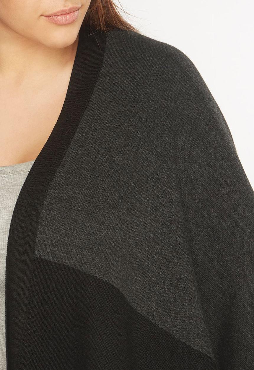 EVANS - Colour Block Wrap Black and Grey