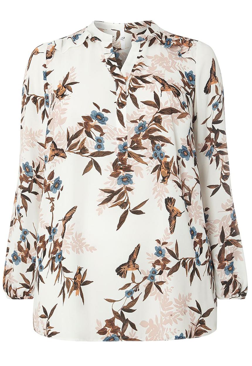 EVANS - Bird Print Shirt Multi-colour