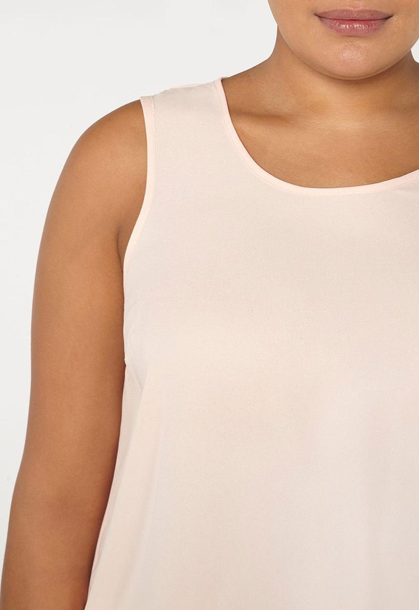 EVANS - Flowy Vest Pale Pink