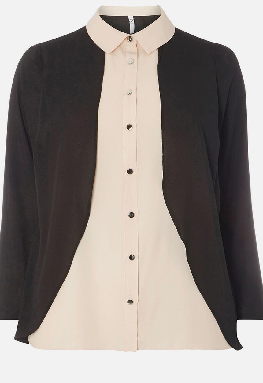EVANS - 2-in-1 Shirt Pale Pink
