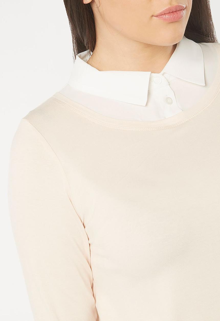 EVANS - 2-in-1 Shirt Pale Pink
