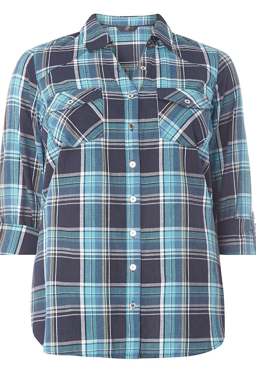 EVANS - Check Shirt Navy