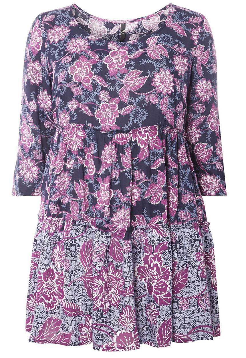 EVANS - Border Print Tunic Multi-colour