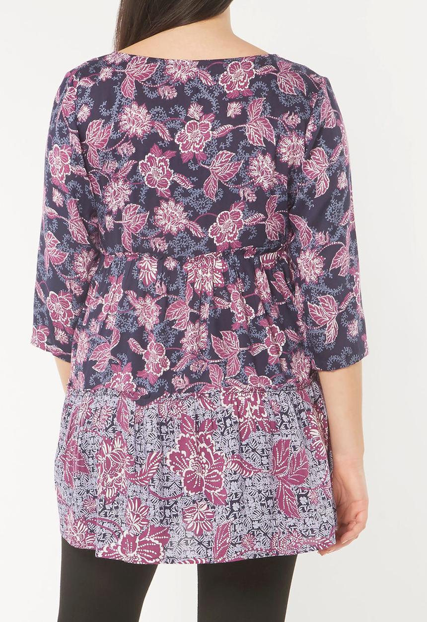 EVANS - Border Print Tunic Multi-colour