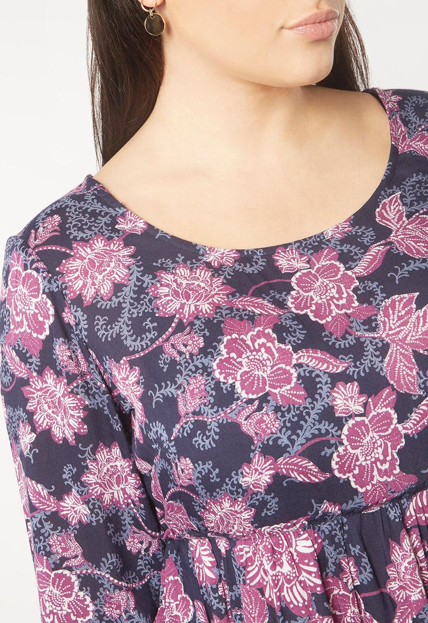 EVANS - Border Print Tunic Multi-colour