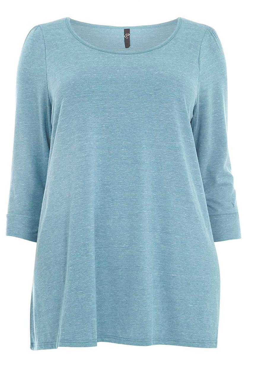 EVANS - 3/4 Sleeve T-shirt Turquoise