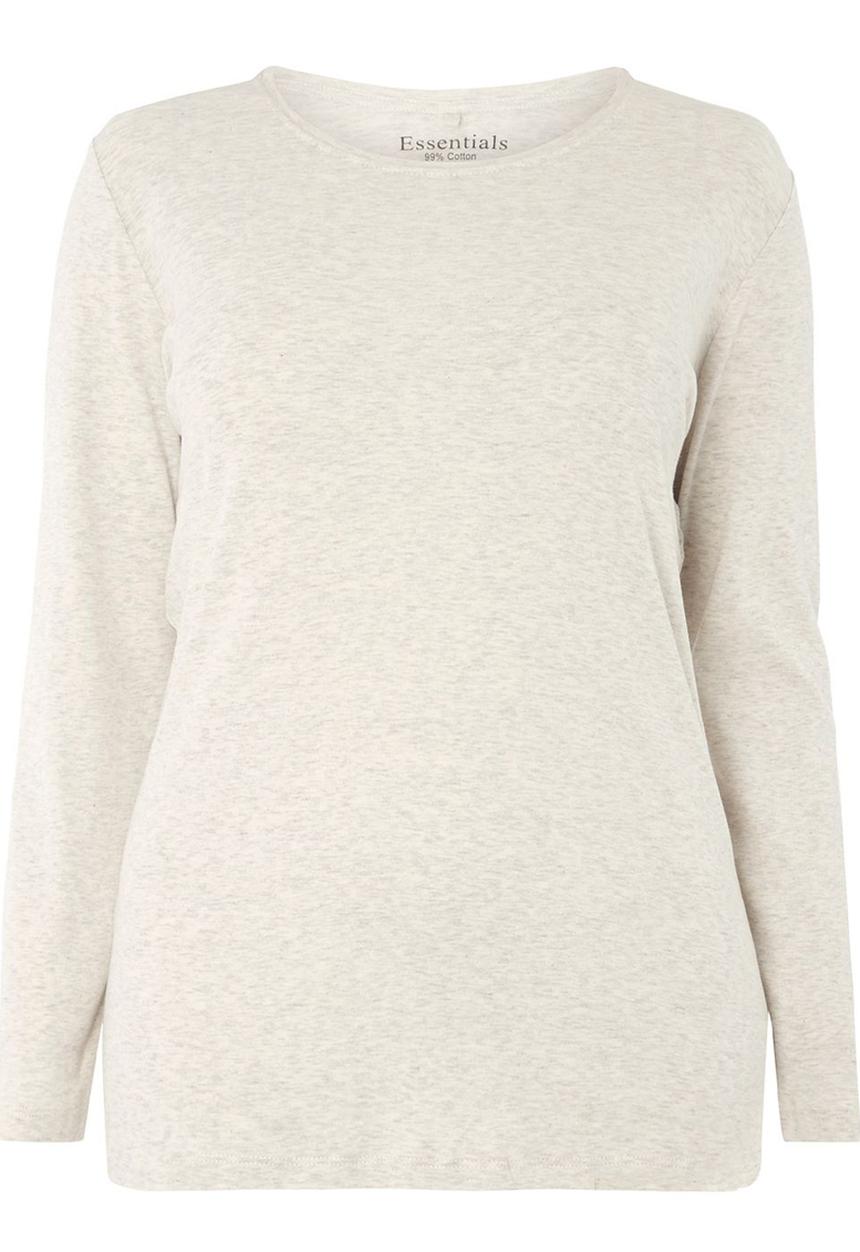 EVANS - Essential Long Sleeve Tee Stone