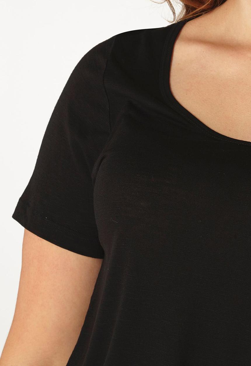 EVANS - Crew Neck T-shirt Black