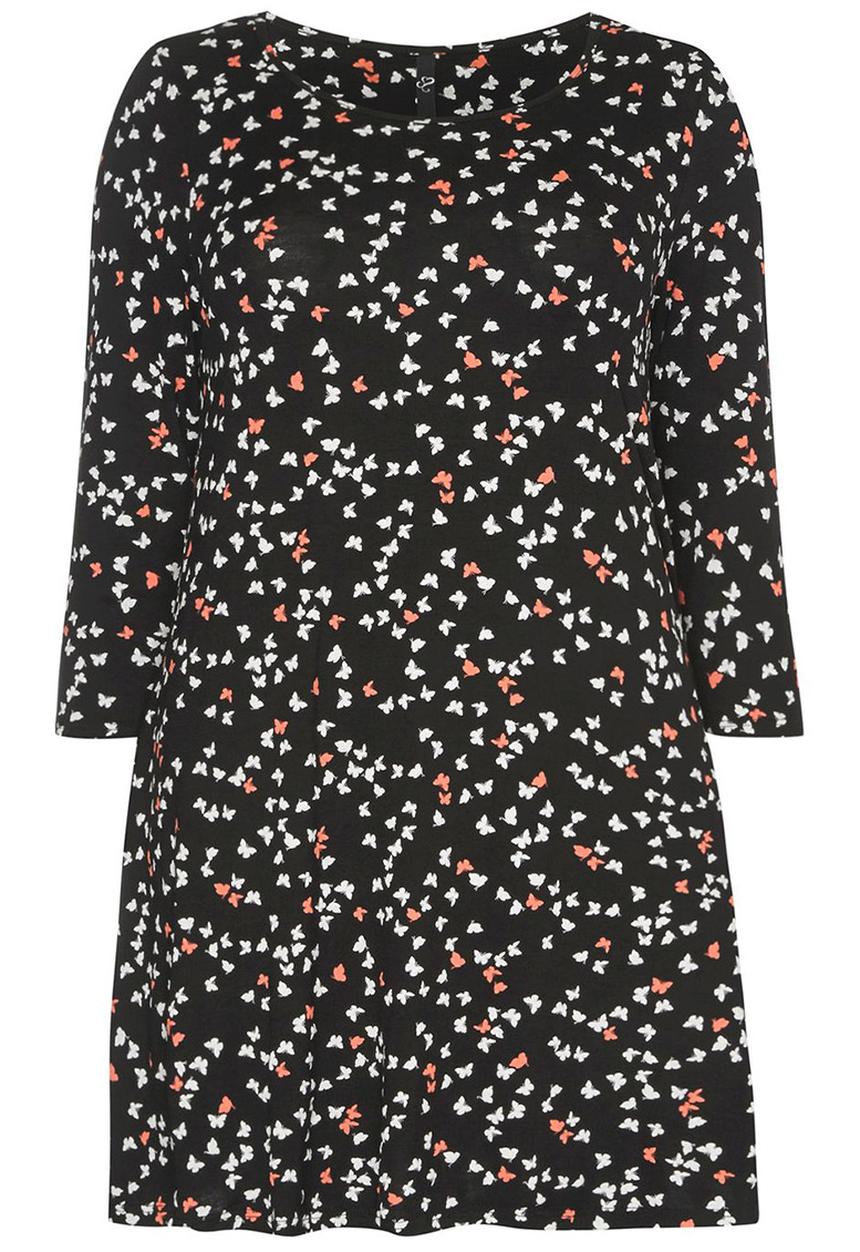 EVANS - All-over Print Swing Tunic Multi-colour