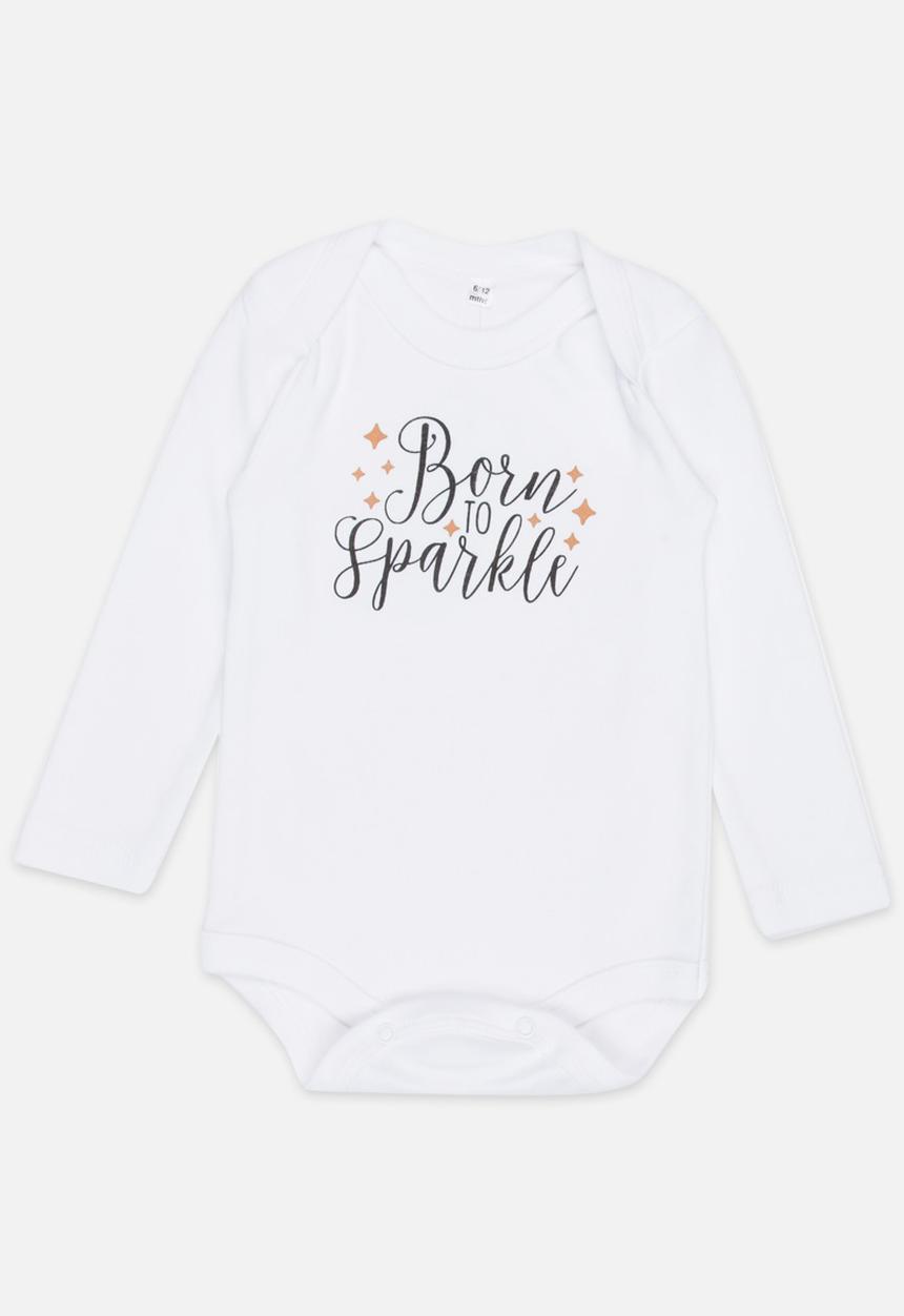Funky Shop - Slogan Baby Grow White