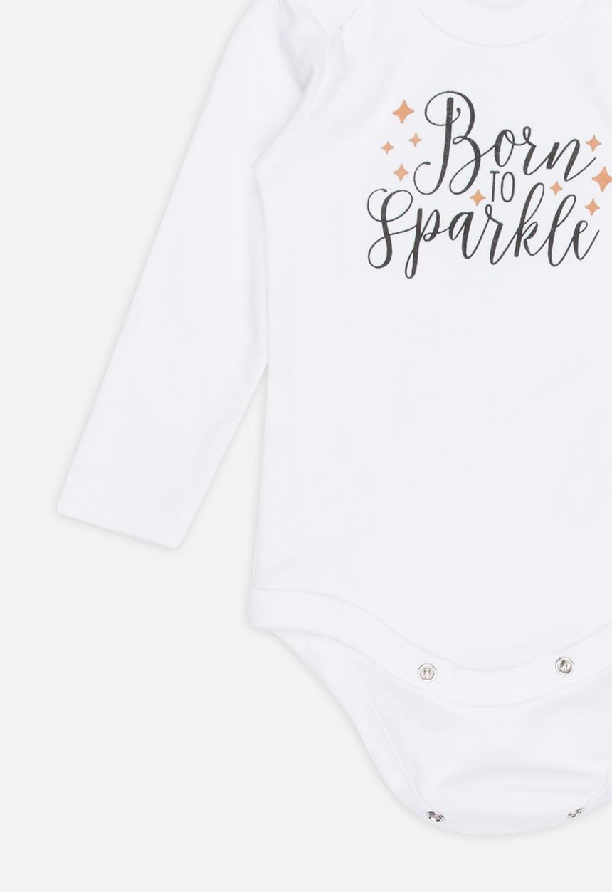 Funky Shop - Slogan Baby Grow White
