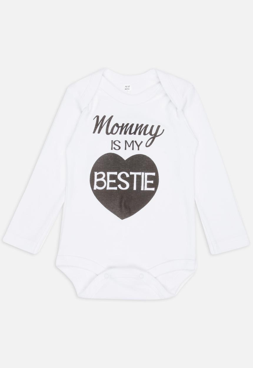 Funky Shop - Slogan Baby Grow White