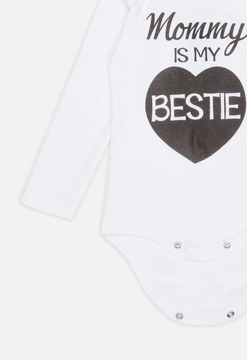 Funky Shop - Slogan Baby Grow White