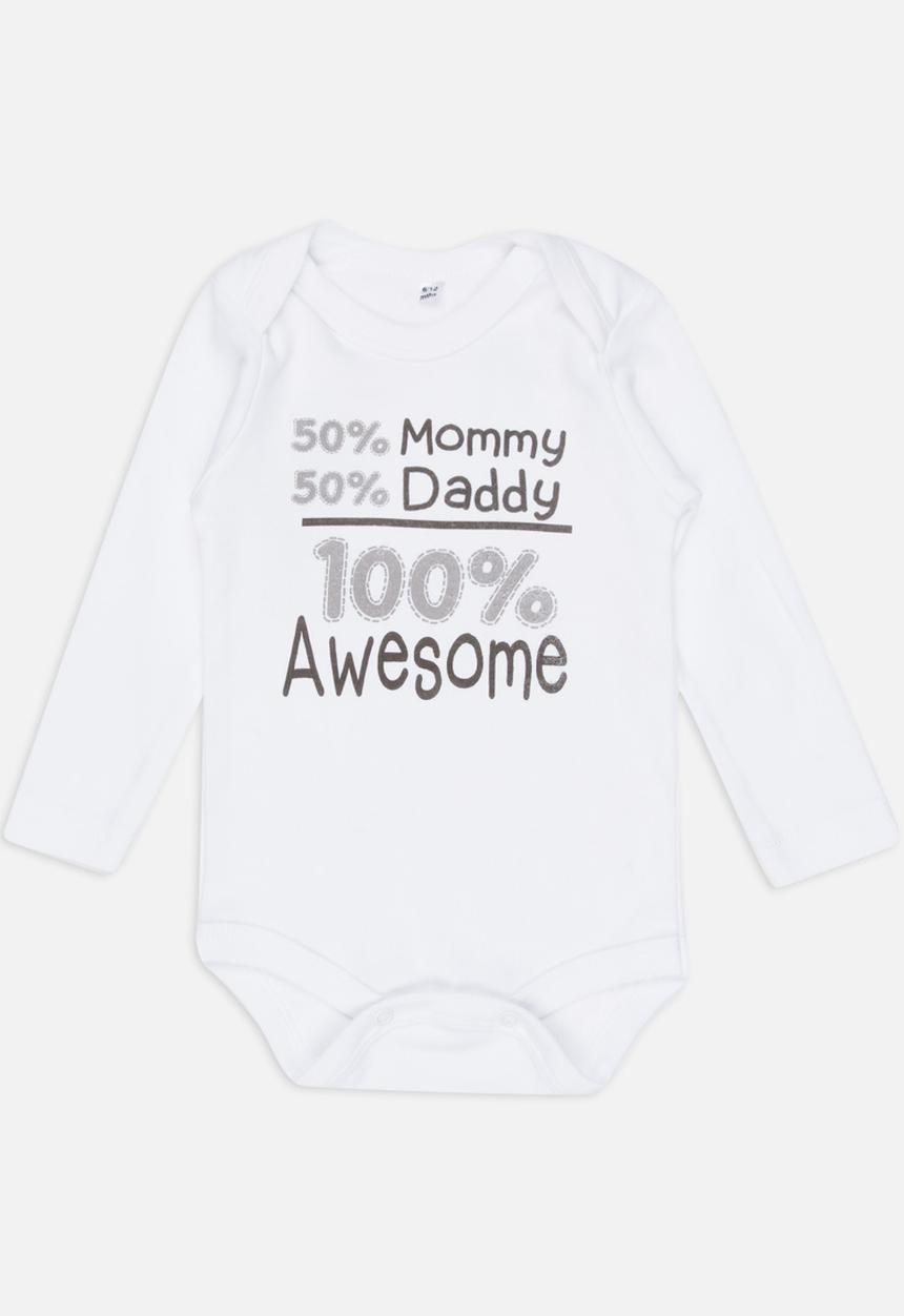 Funky Shop - Slogan Baby Grow White