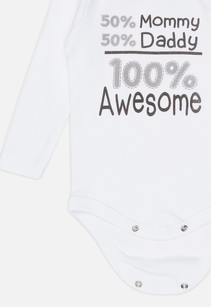 Funky Shop - Slogan Baby Grow White