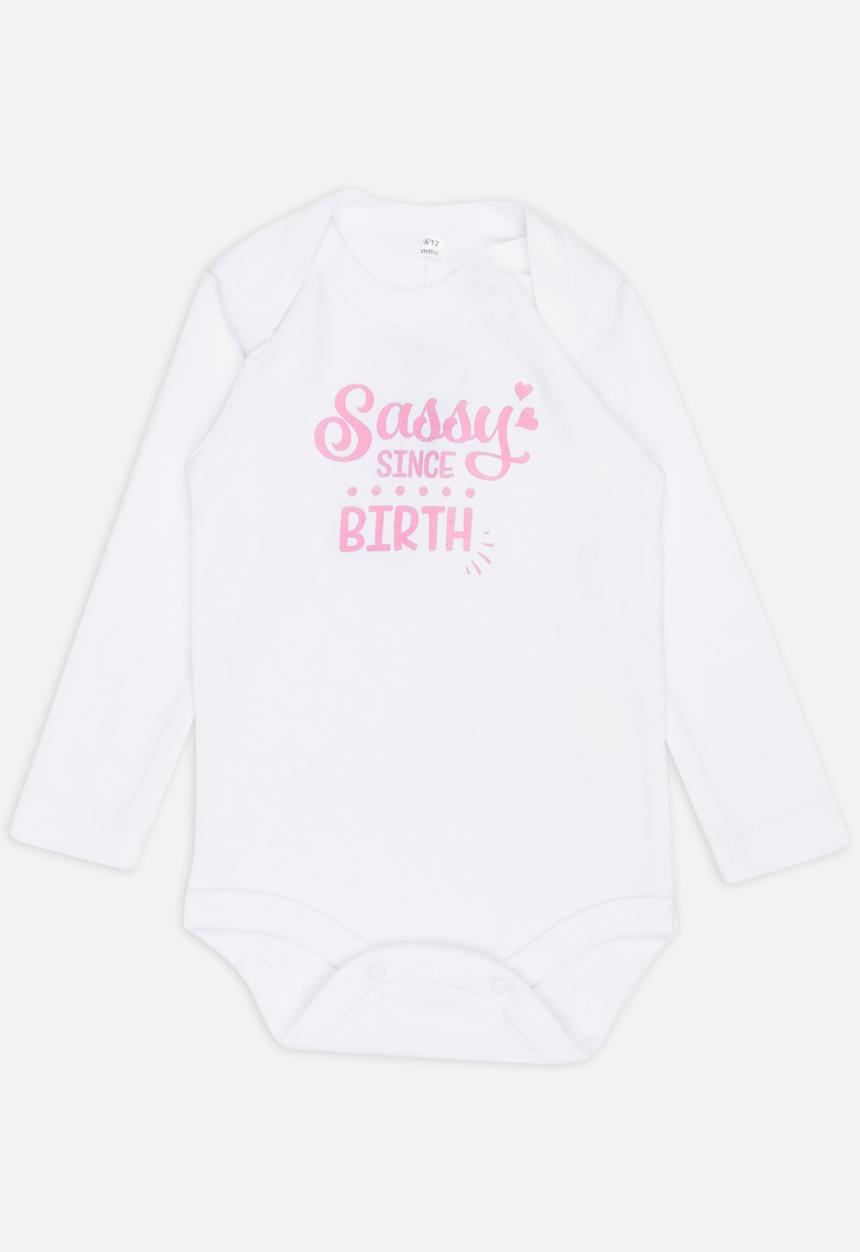 Funky Shop - Slogan Baby Grow White