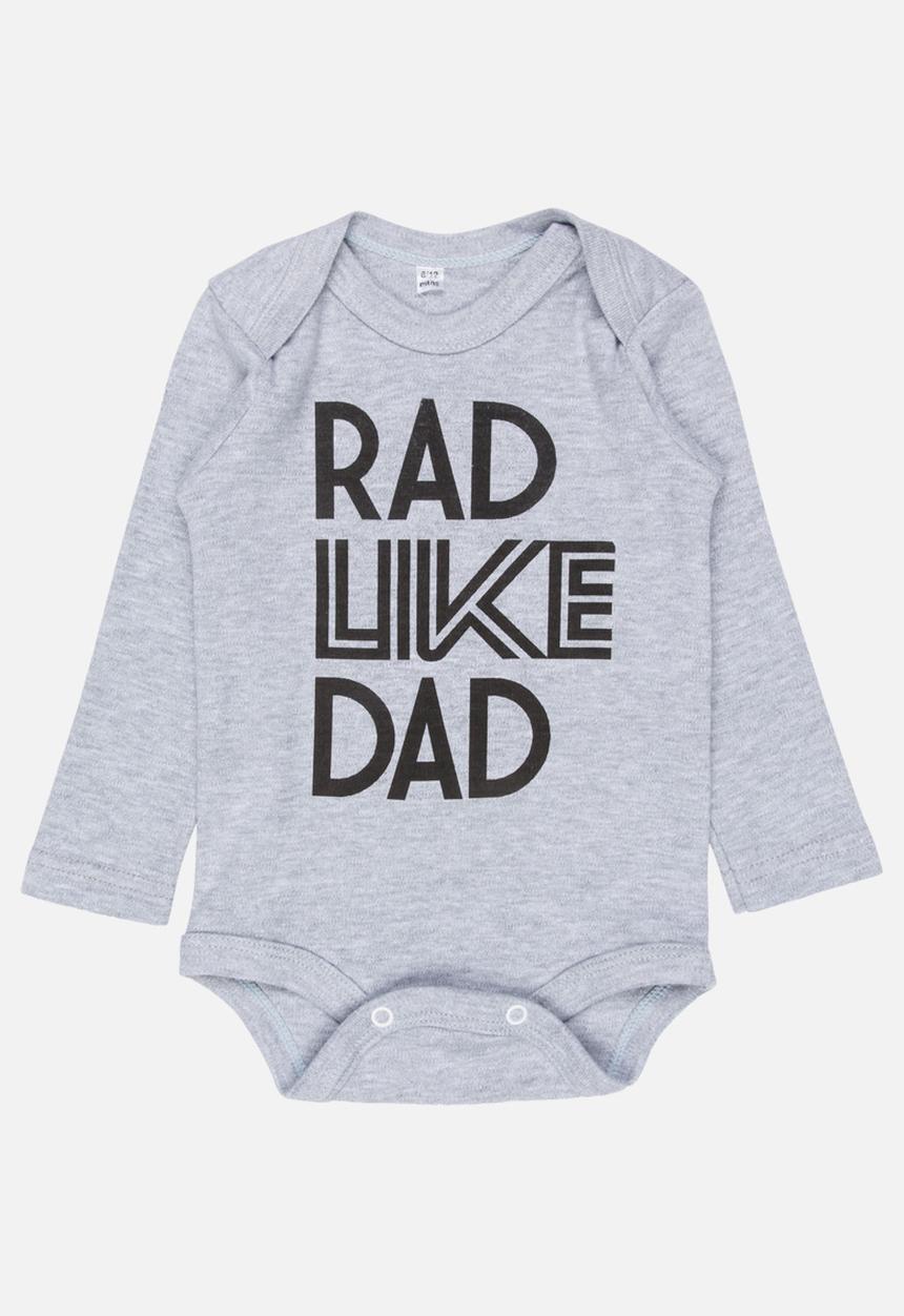 Funky Shop - Rad like dad baby grow - grey