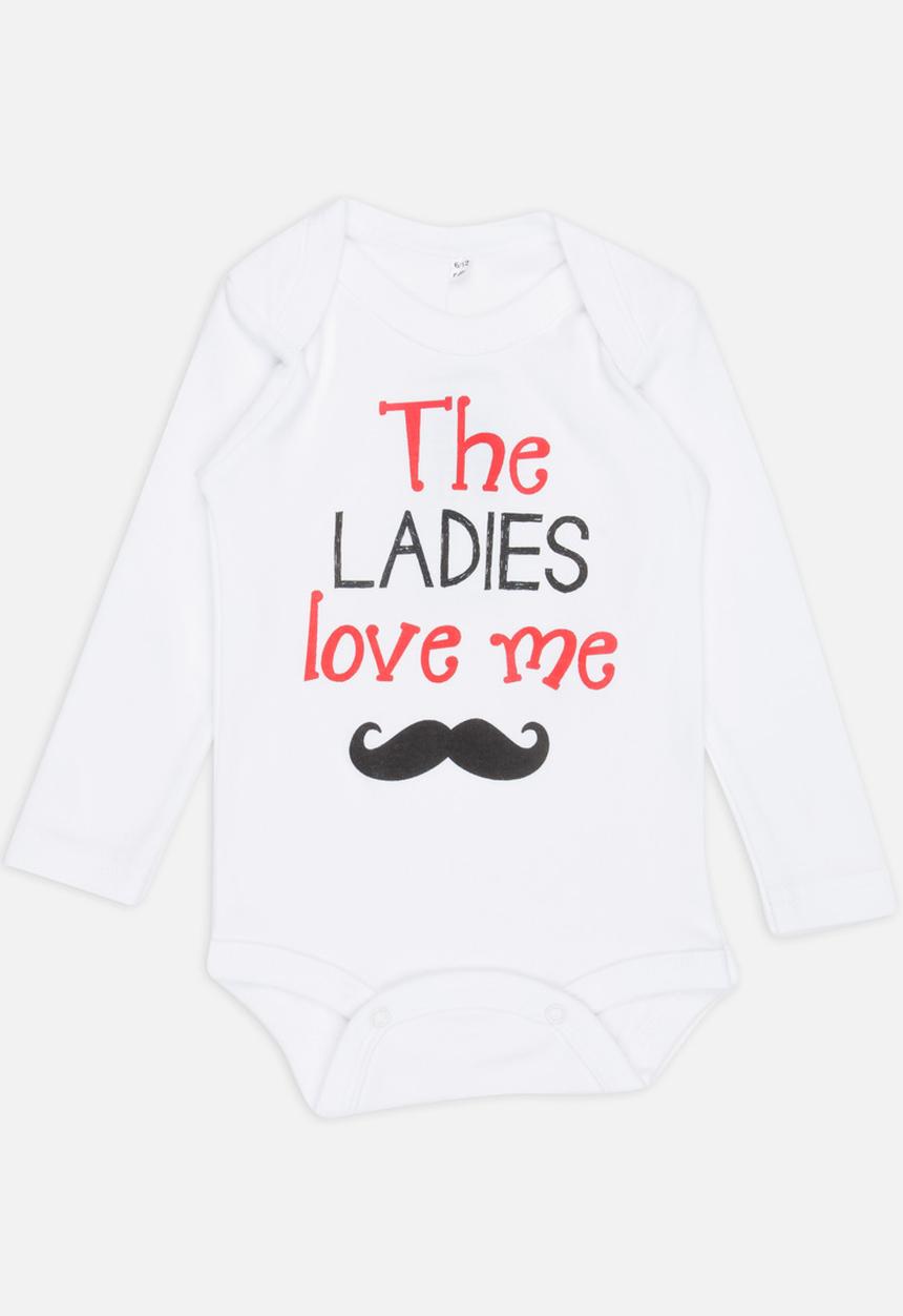 Funky Shop - Slogan Baby Grow White