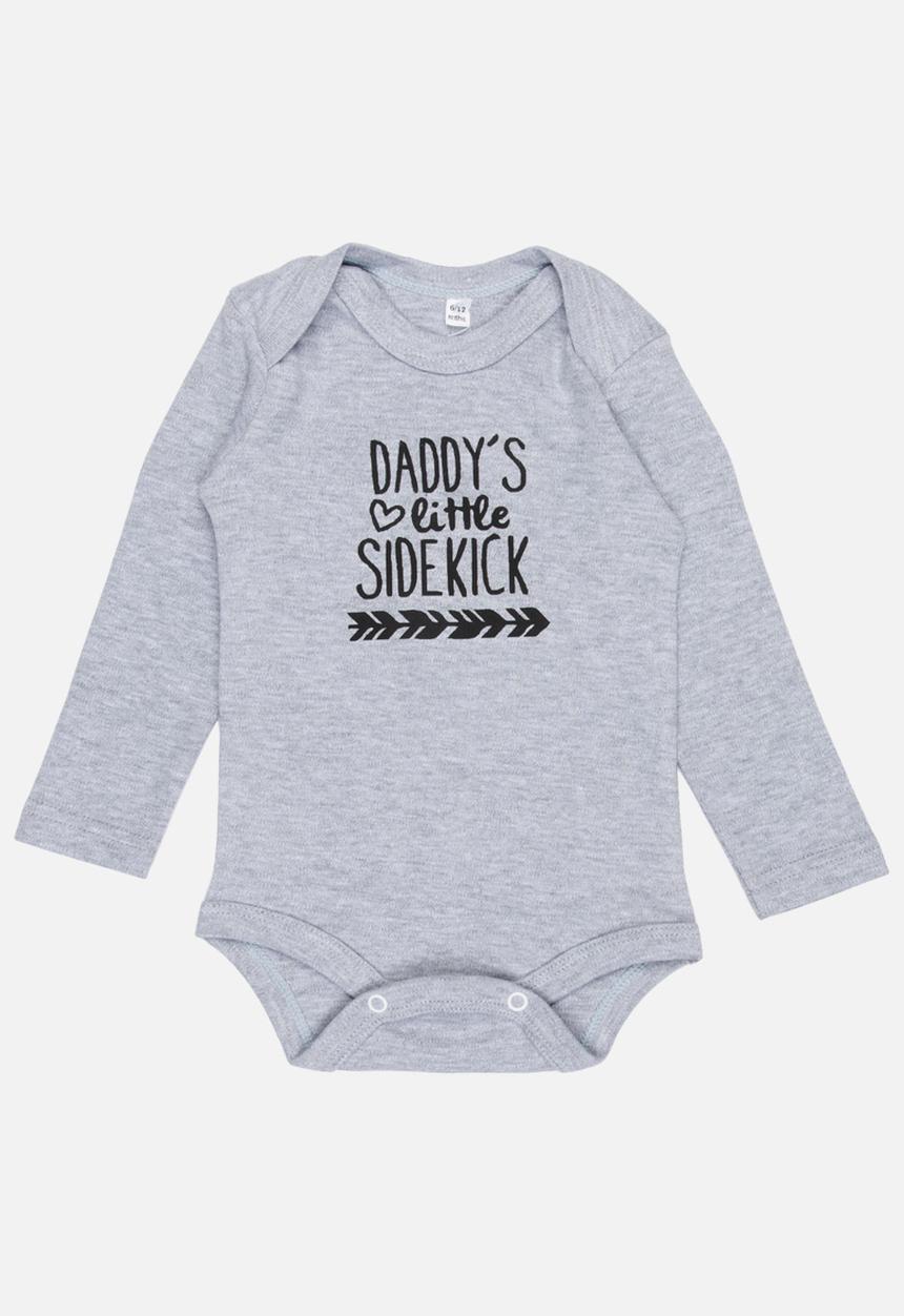 Funky Shop - Sidekick baby grow - grey