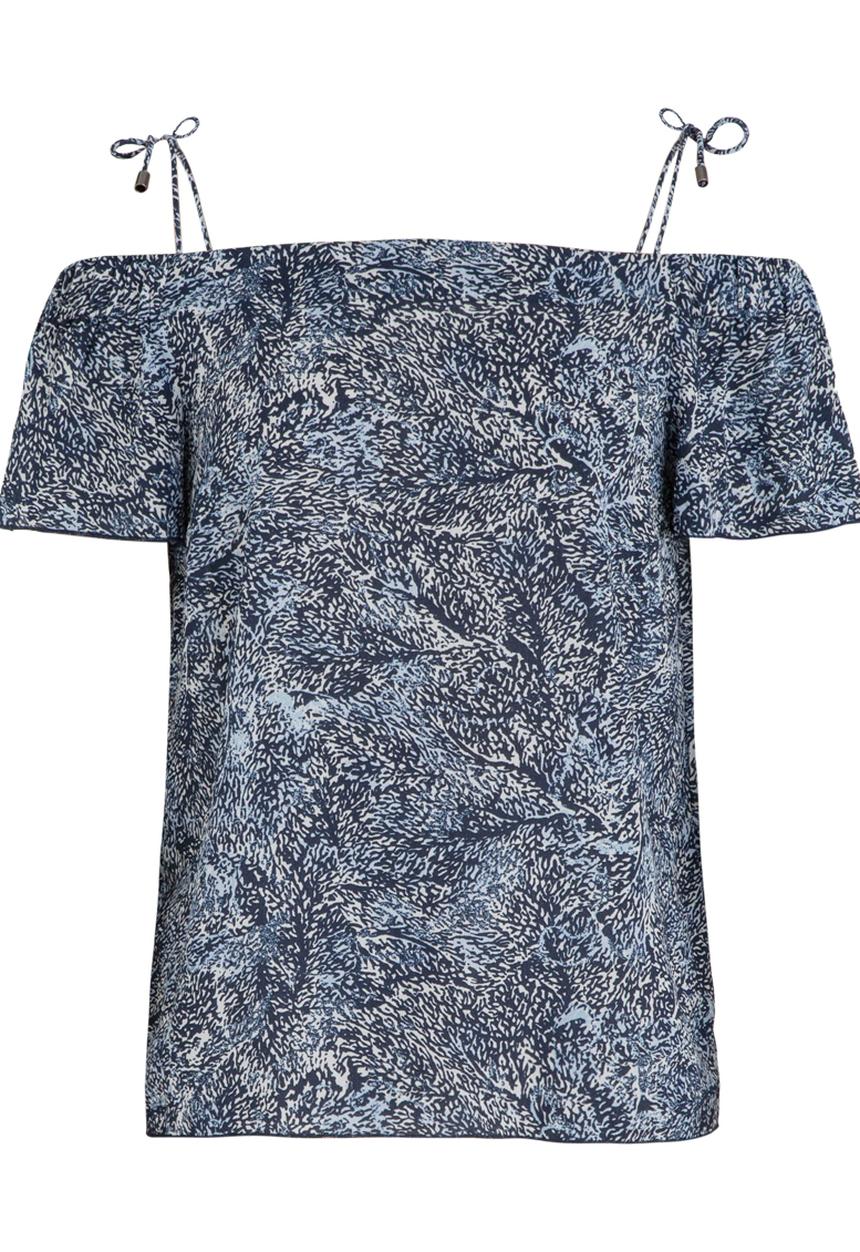 Vero Moda - Carol Cold Shoulder Top Mid Blue