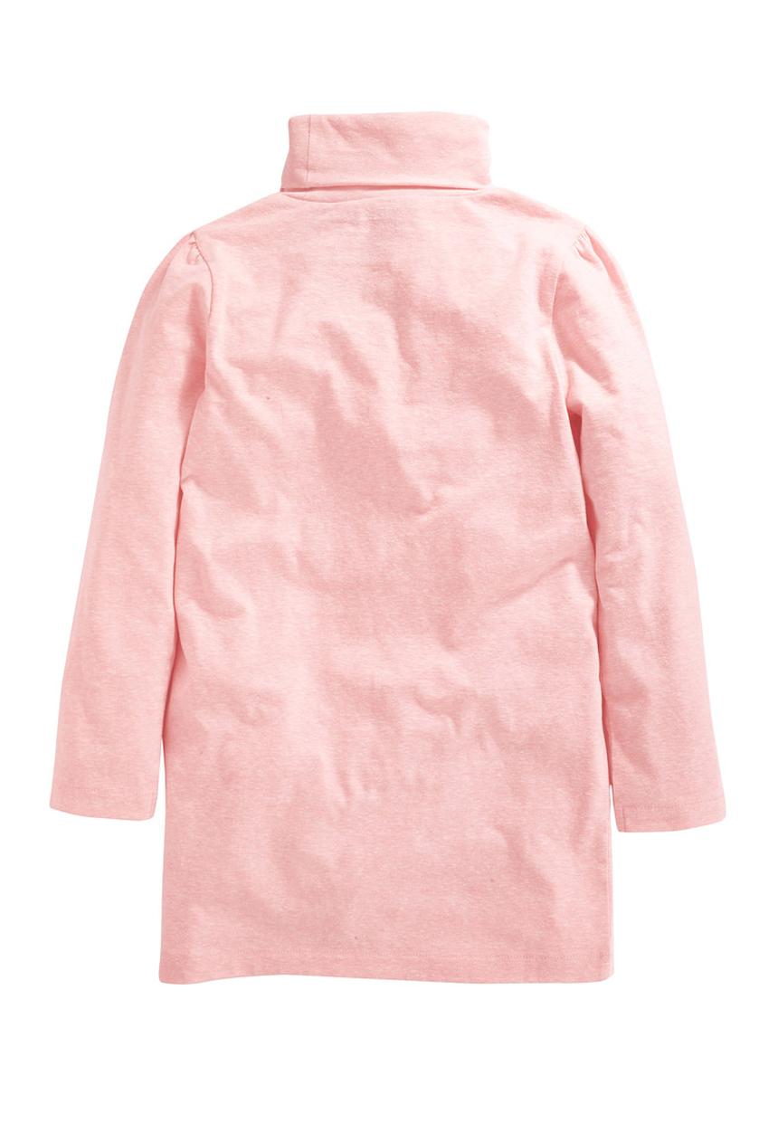 Next - Longline Polo Neck Top Pink