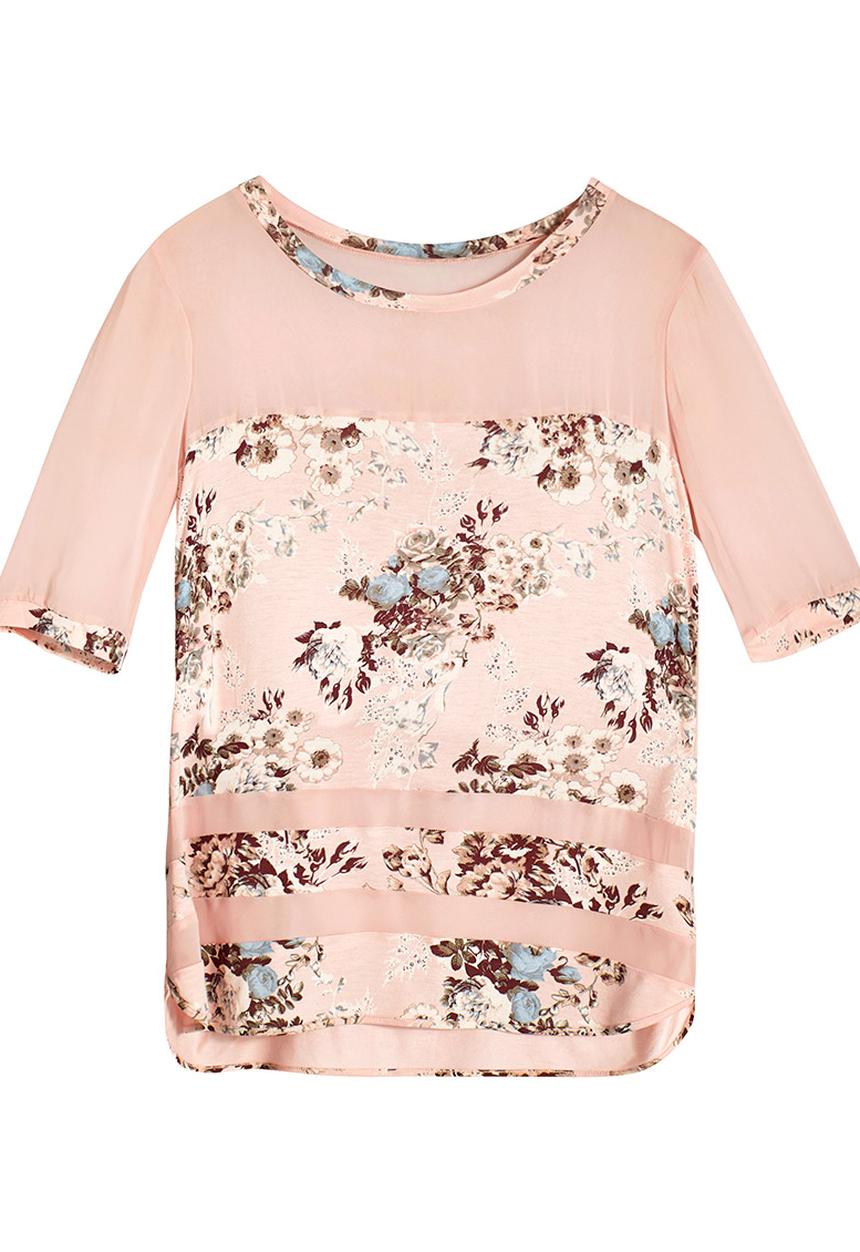 Next - Floral Top Pink