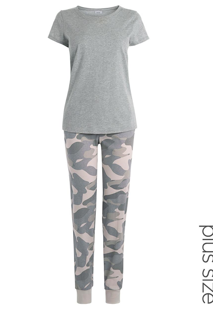 Next - Camo-print pyjamas Grey