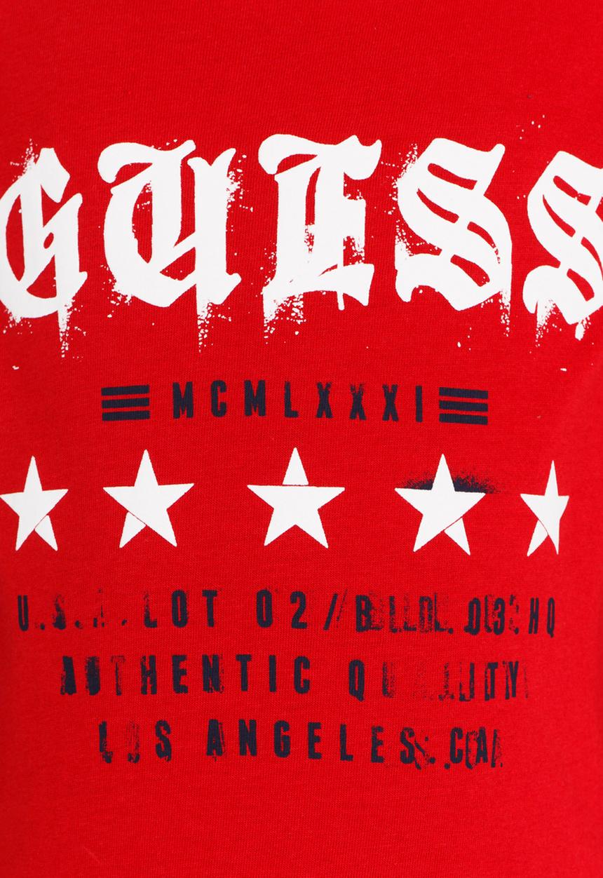 GUESS - Boys Guess Stars Tee Red
