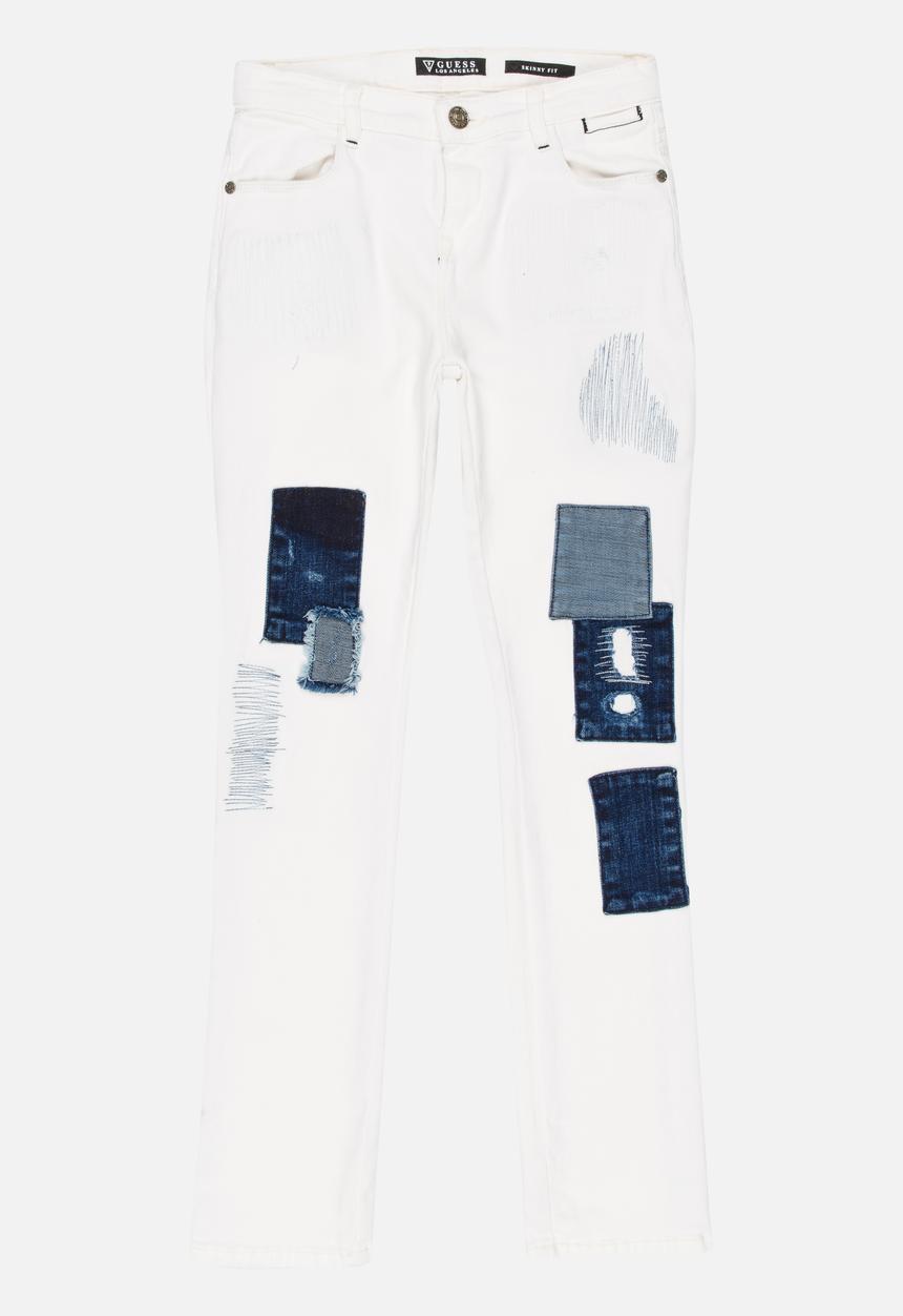 GUESS - Patchwork Jeggings Off White