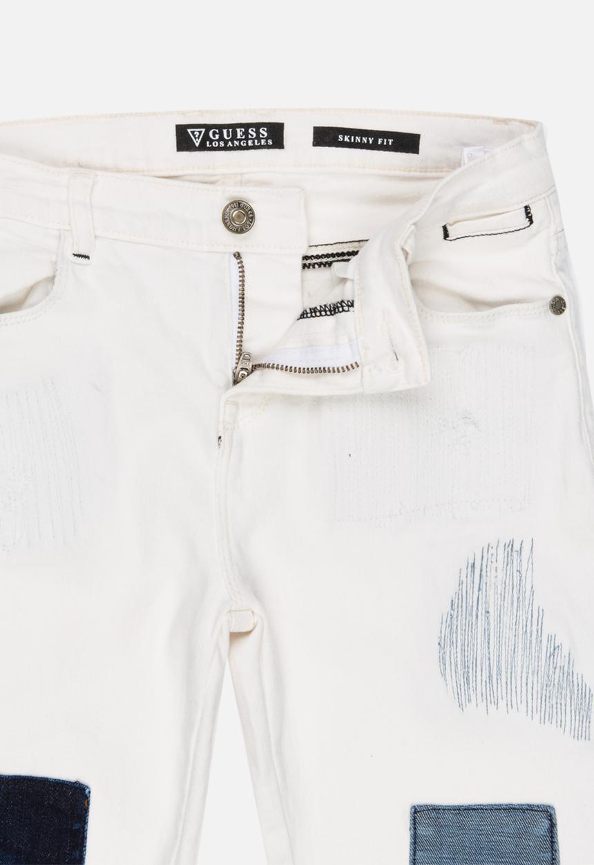 GUESS - Patchwork Jeggings Off White