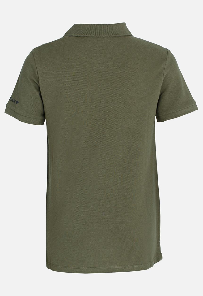 GUESS - Boys Basic Polo Shirt Khaki Green