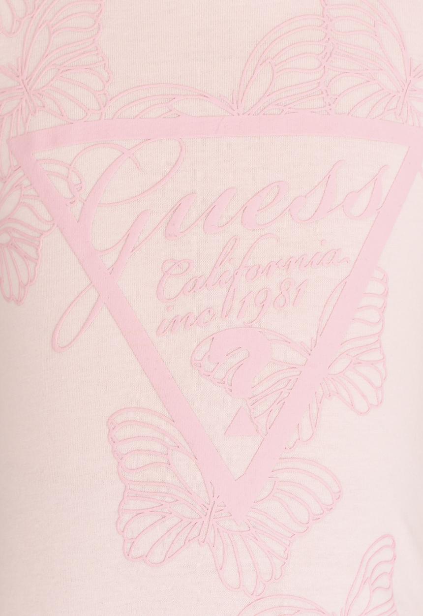 GUESS - Girls Tri Butterfly Tee Pale Pink