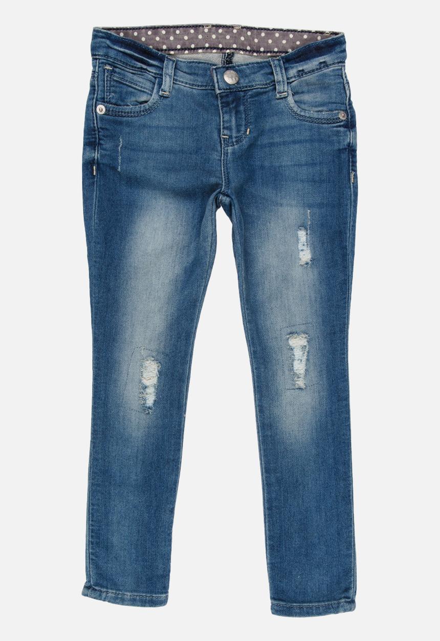 GUESS - Sequin Ripped Blue Skinny