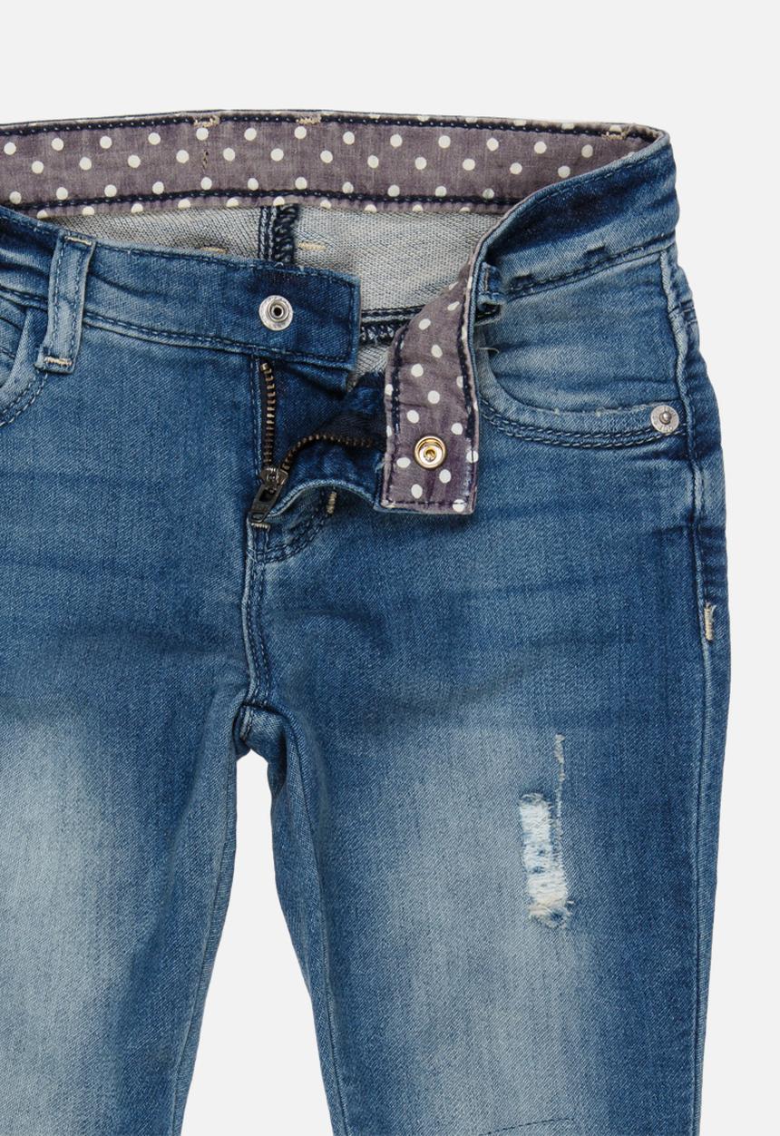 GUESS - Sequin Ripped Blue Skinny