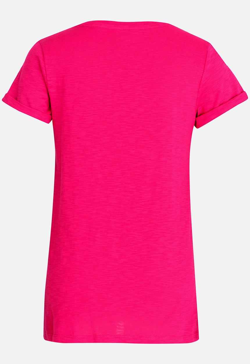 GUESS - Guess Printed Tee Dark Pink