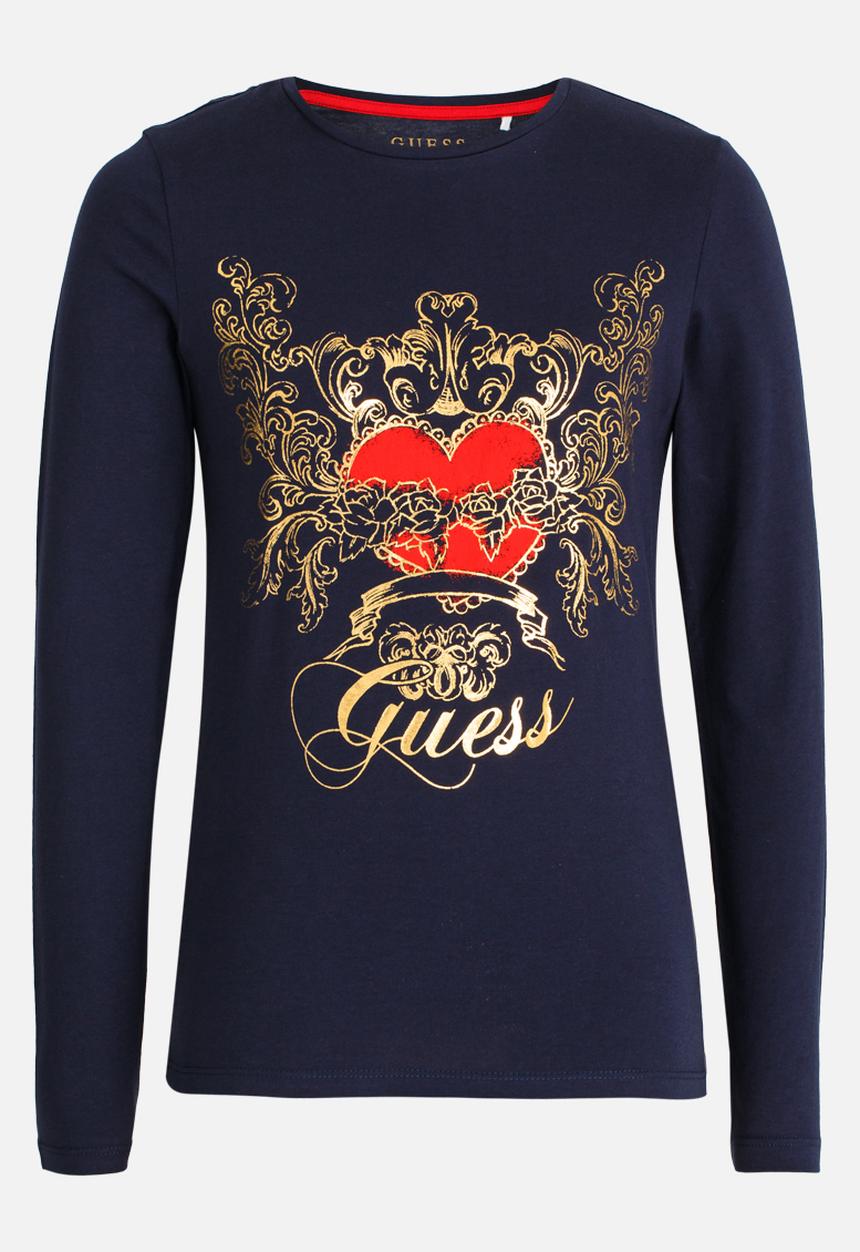 GUESS - Girls Printed Tee Dark Blue