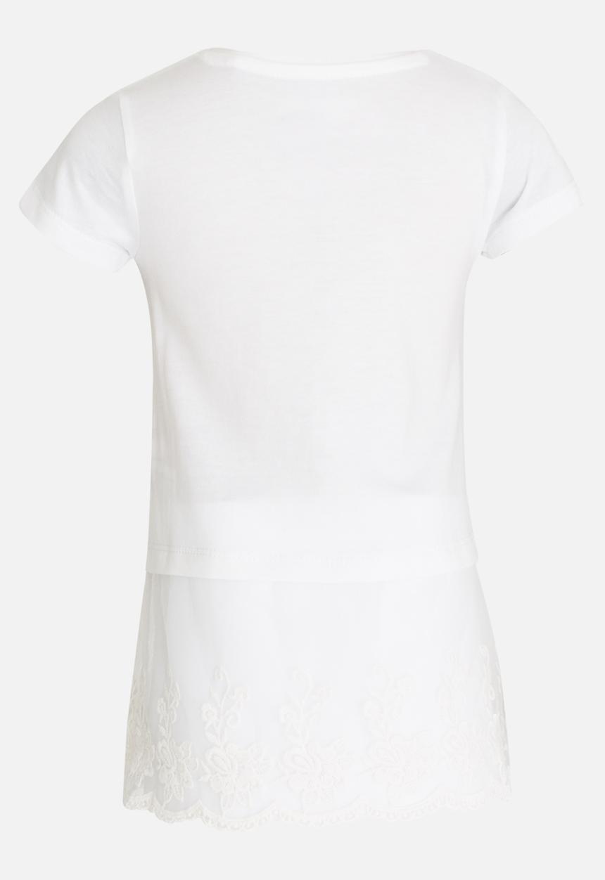 GUESS - Lace Trim Tee White