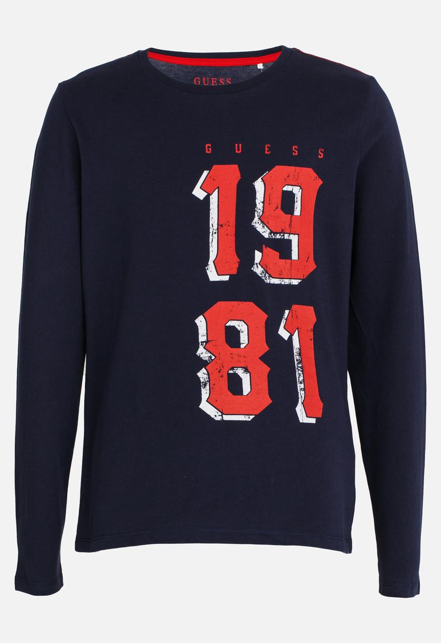 GUESS - Boys 1981 Tee Dark Blue