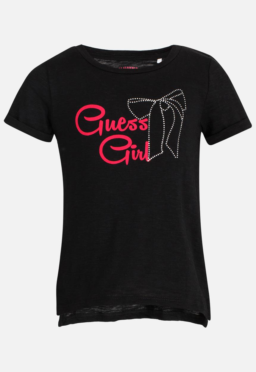 GUESS - Guess Printed Black Tee