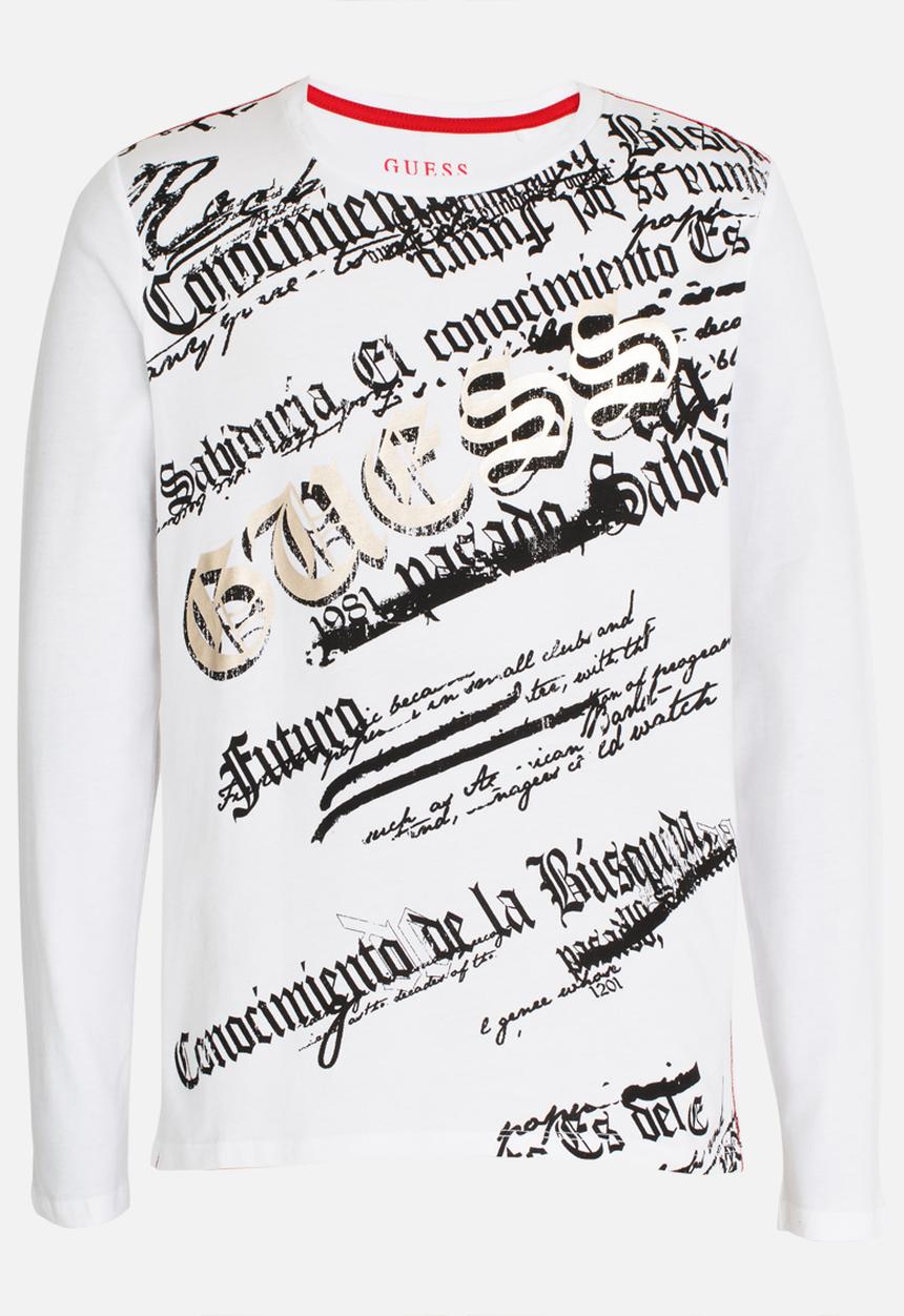 GUESS - Boys Guess Foil Tee White