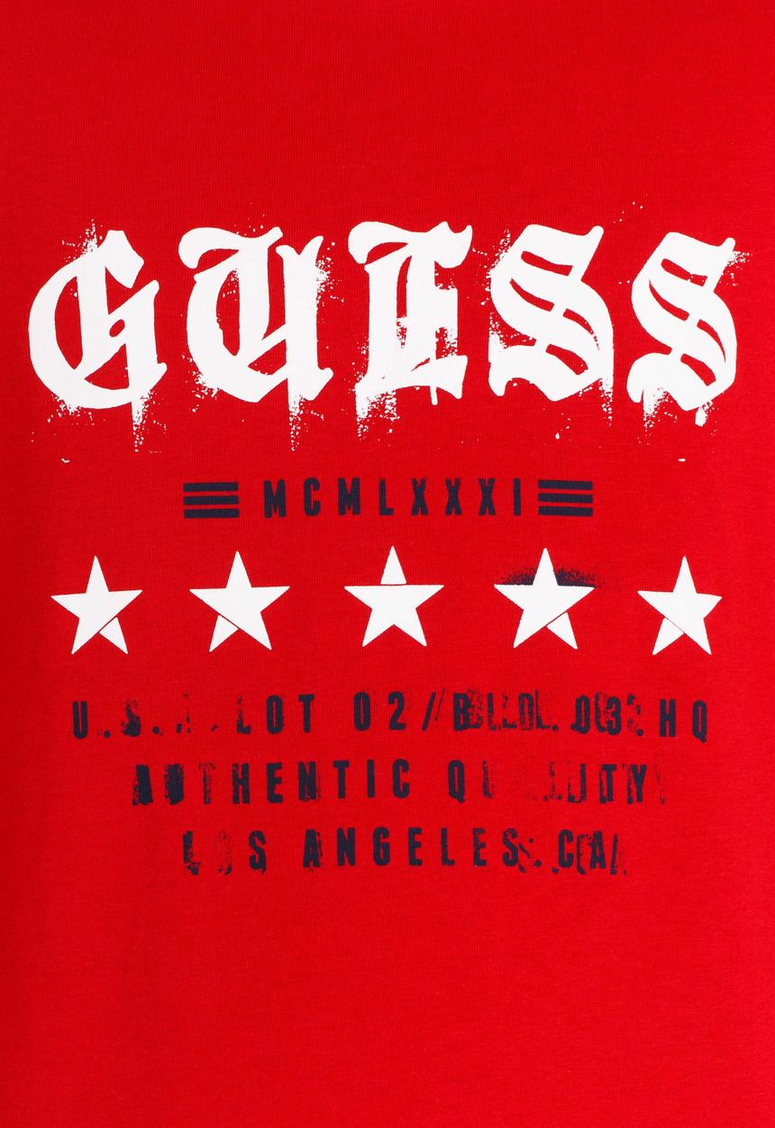 GUESS - Boys Guess Stars Tee Red