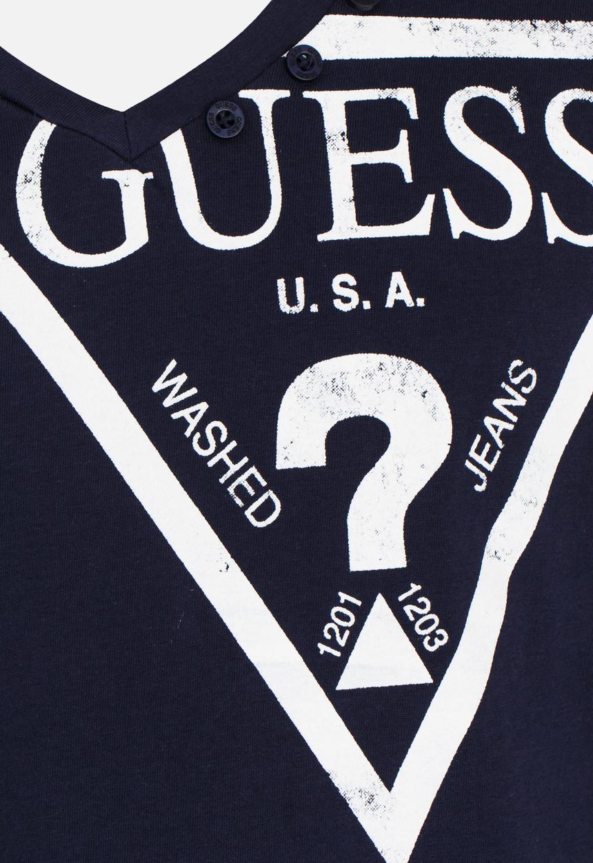 GUESS - Boys Tri Guess Tee Dark Blue
